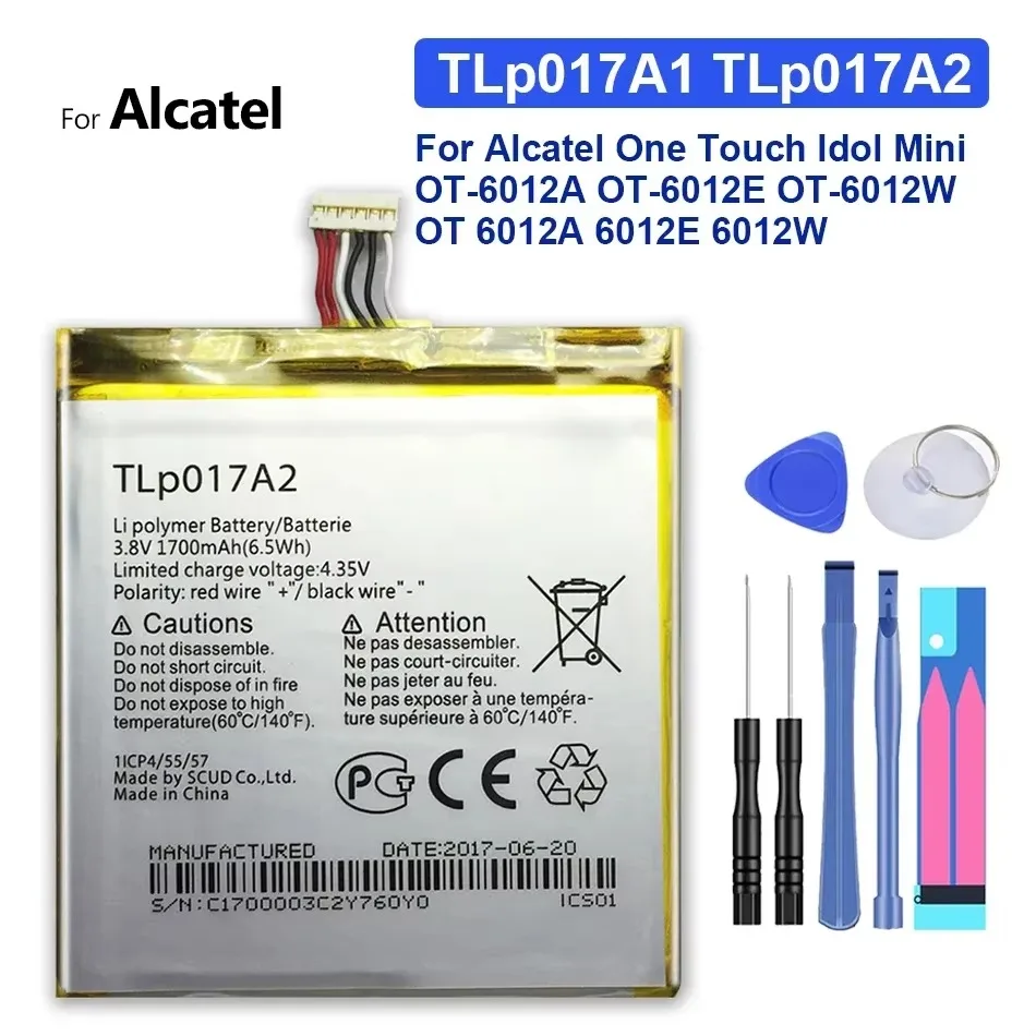 Высококачественный аккумулятор TLp017A1 TLp017A2 для Alcatel Onetouch Idol 2 Mini L OT 6016A 6016D 6016X 6014X 700