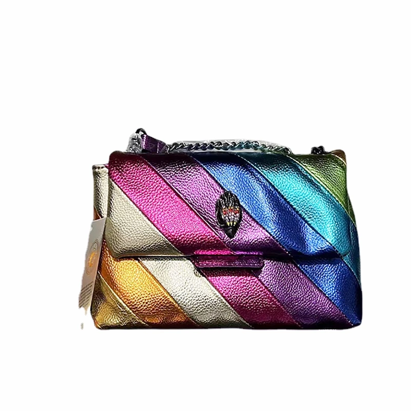 

Kurt Geiger London Multi-Coloured Patchwork Crossbody Bags For Women UK Brand Designer Fashion Trend Handbag PU Shoulder Bag