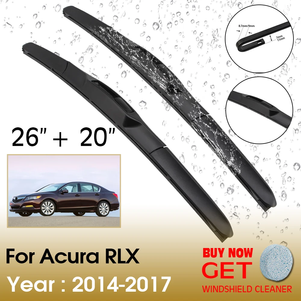 

Car Wiper Blade For Acura RLX 26"+20" 2014-2017 Front Window Washer Windscreen Windshield Wipers Blades Accessories