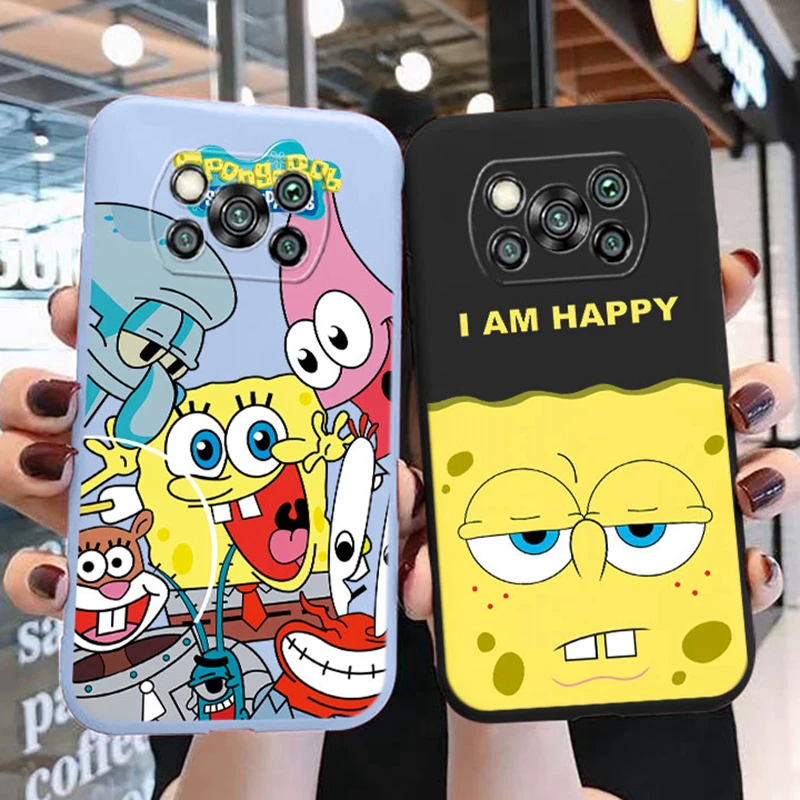 Мягкий чехол из ТПУ и силикона с забавными мультяшными изображениями Губки Боба