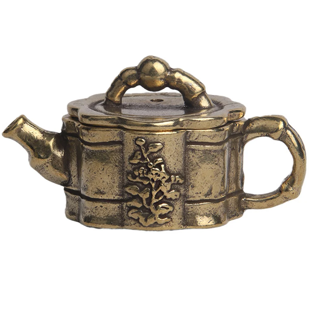 

Teapot Kettlestatue Tea Tetsubin Copper Chinese China Japanese Fu Kungdecor Figurine Sculpture Decoration Shui Feng Desk
