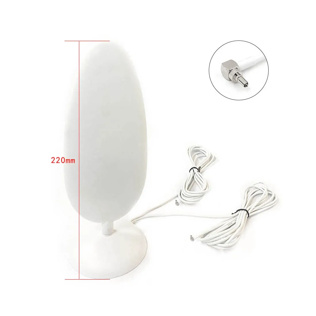 1pc 4G Antenna CRC9 Connector Aerial 22dbi 2x 3m Cable For 4G LTE Router Modem