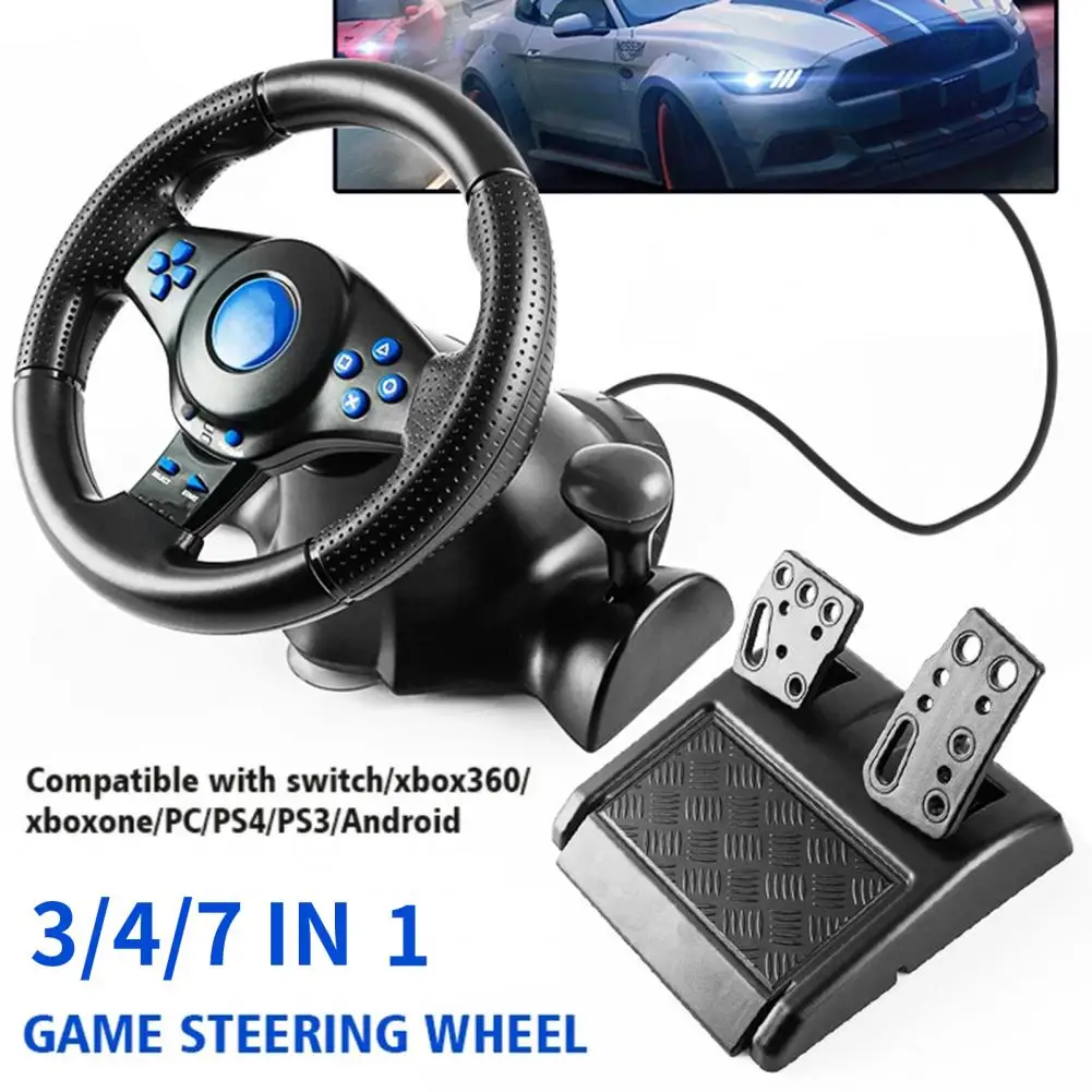 Game Racing Wheel  Convenient with Manual Brake And Shift Functions ABS  More Realistic Control Game Racing Wheel
