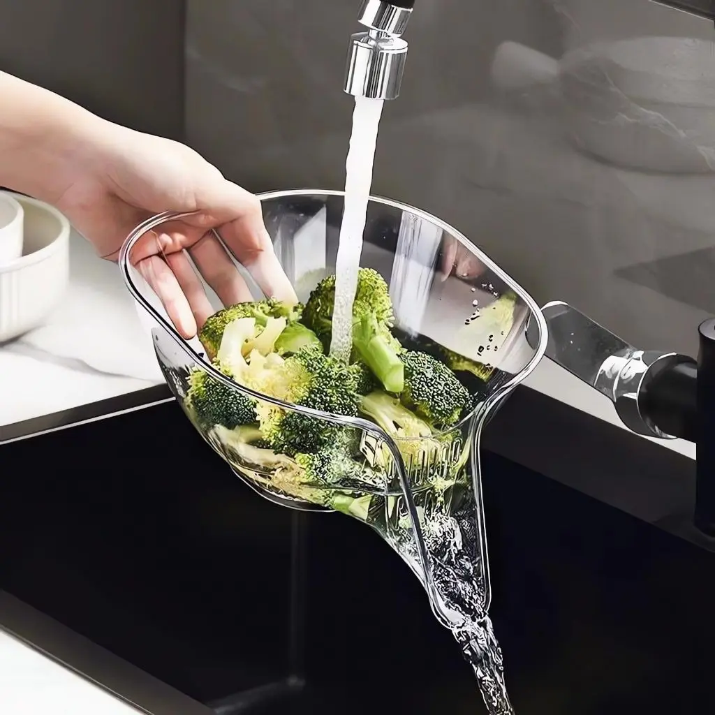 Multifunctional Washing Drain Baskets Household Vegetable Basin Kitchen Fruit Plate Cleaning Bowl Accessories