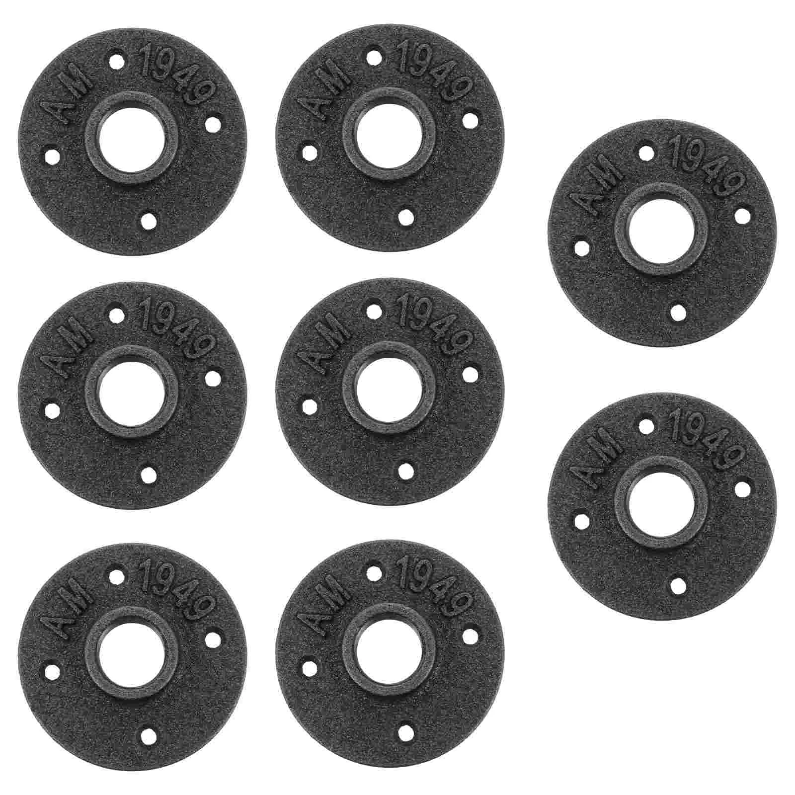 

Flange Steel Floor Pipe Flanges Decoration Mounted Wall Style Vintage Duty Plumbing Heavy Tubethreaded Black Cast