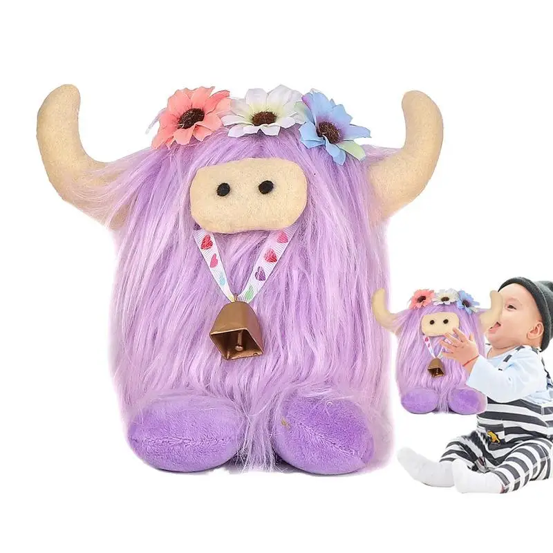 

Scottish Highland Cow Plush Cute Plush Toy Doll Soft And Breathable Multifunctional Home Decoration Or Pillow Ideal For Family