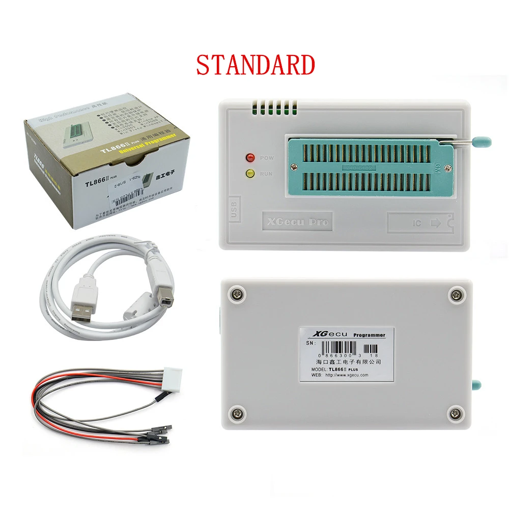 

Программатор TL866II Plus Nand Flash AVR PIC Bios USB, универсальный программатор Minipro с TSOP48 BGA48, калькулятор быстрого программирования