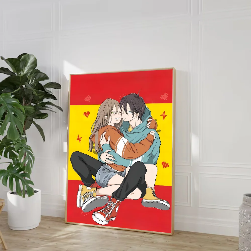 Аниме My Love Story Yamada Lv999 Винтажные Наклейки С Плакатами В Стиле Ретро Декор Для
