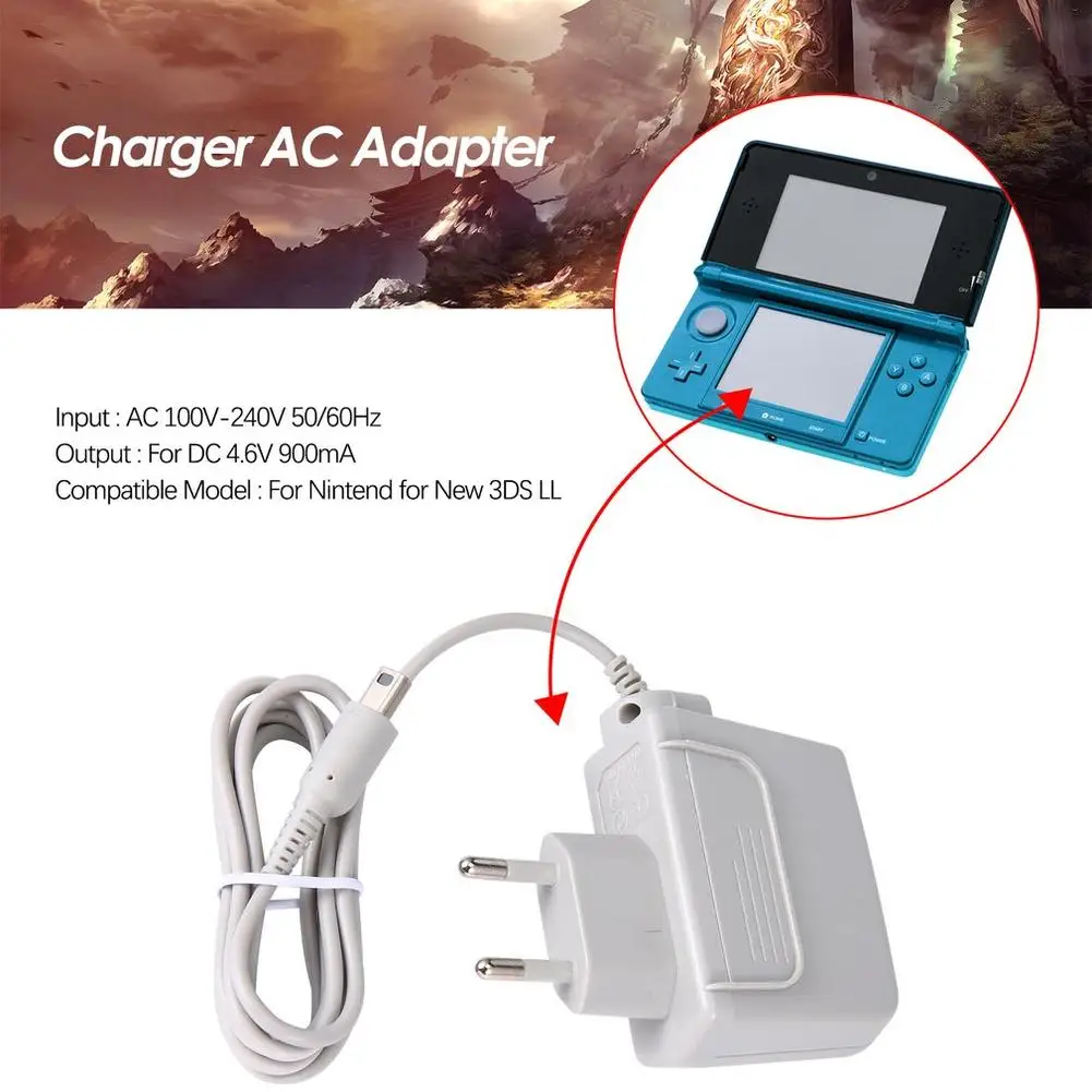 

For Nintendo Ac Adapter Eu Plug Charger 100v-240v Power Adapter For Xl 2ds 3ds Ds Dsi Ac Adapter