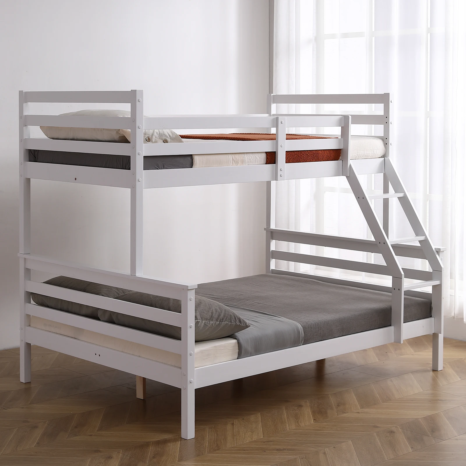 For Kids & Teens With Side Ladders And Safety Guard Rail