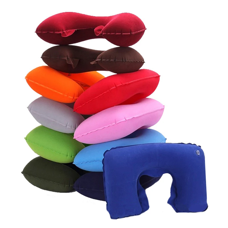 

Functional Inflatable Neck Pillow Inflatable U Shaped Travel Pillow Car Head Neck Rest Air Cushion for Travel Neck Pillow