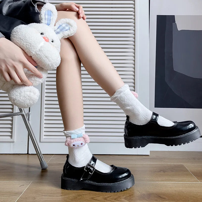 

Kawaii Cinnamoroll Sock Seed Cute Hello Kittymy Melody Mid-Tube Socks Spring And Autumn Women'S Socks Valentine'S Day Gift