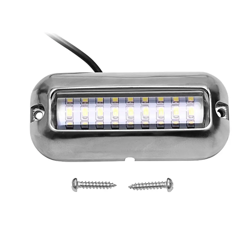 

Подводный Понтонный фонарь для лодки, 27 светодиодов, 12 В, аксессуары для морских кораблей, из нержавеющей стали, Водонепроницаемый морской ф...