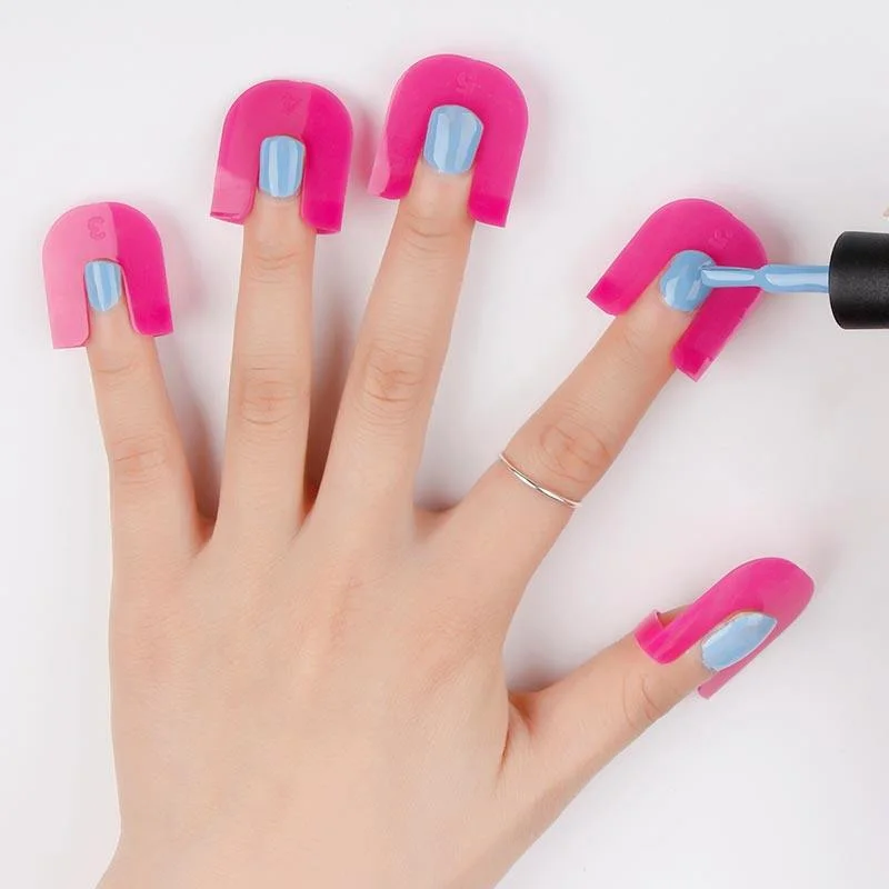 Гель-лак для ногтей защитный экран 26 шт./компл. G изогнутые зажимы лак на палец