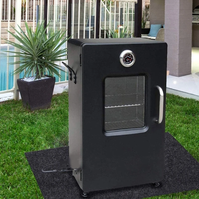 

Fire Pit Mat for Deck Fireproof Firepit Mat Heat Resistant Protect Terrace Grass BBQ Mats for Outdoor BBQ Deck Protector 55KF
