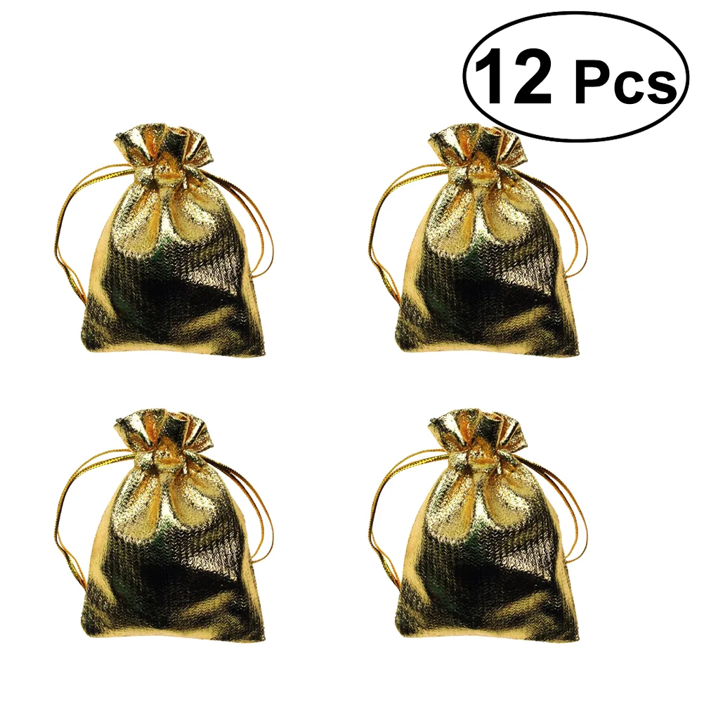 

12Pcs Heavy Duty Drawstring Organza Pouches Wedding Party Christmas Favor Gift Candy Chocolate Bags