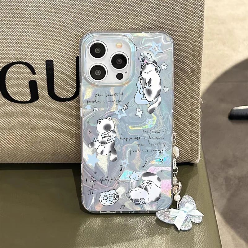 Чехол с бантиком-бабочкой для Infinix Hot 60 60i 50 Pro Plus Note 50 Zero 40 GT 30 Tecno Spark 40C Camon 40 30 Pro ITEL A50 P55 Cover (art.: 3920d3a7164ed) - 3920d3a7164ed