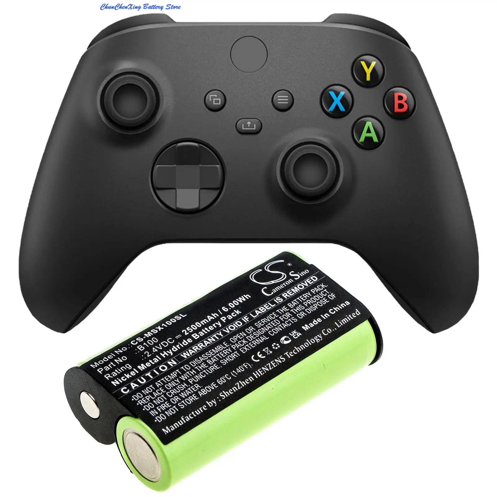 

Аккумулятор Cameron Sino B100 на 2500 мАч для Microsoft Xbox One X, беспроводного контроллера Xbox One S, беспроводного контроллера Xbox One Elite