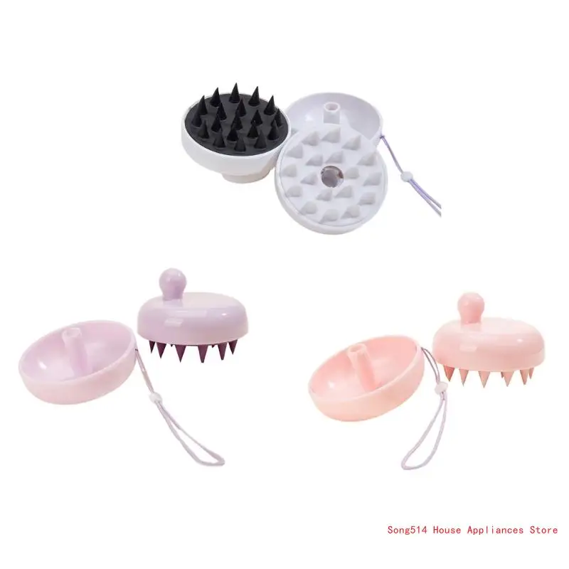 

Scalp Massager Shampoo Brush Hair Washing Scalp Brush Soft Silicone Scalp 95AC