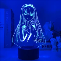 anime zero two 3d lamp figure nightlight kids child girls manga gift night light led lamp darling in the franxx 2022