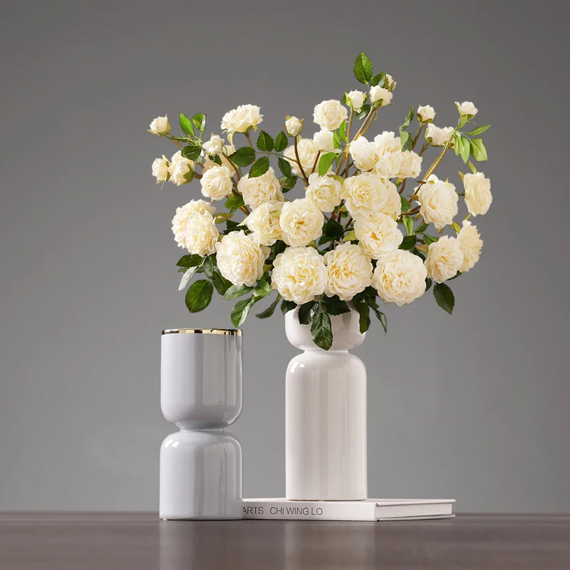 

Creative Nordic Vases Ceramic Tabletop Vase Decoration Living Room Flower Arrangement Home Table Decor Ornament Декор Для Дома