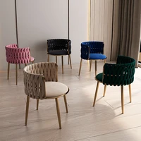nordic light luxury chair modern simple makeup single casual designer home backrest solid comfortable life stool