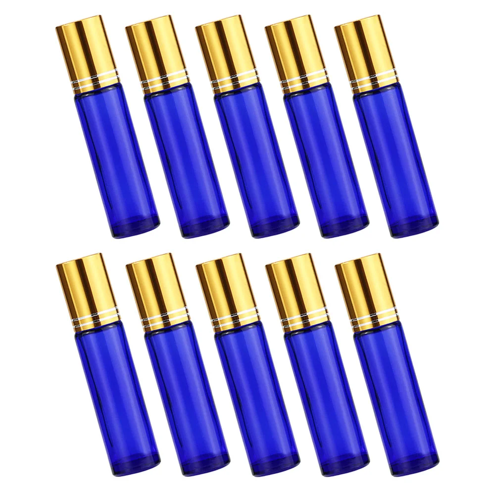 

10Pcs Refillable Glass Roller Bottles Roll On Bottles Glass Perfume Bottles 10ml