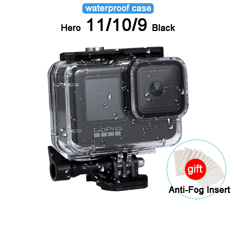 

45M Waterproof Housings For GoPro Hero 11 10 9 Black Diving Protective Underwater Action Camera Dive Cover Gopro Accessories