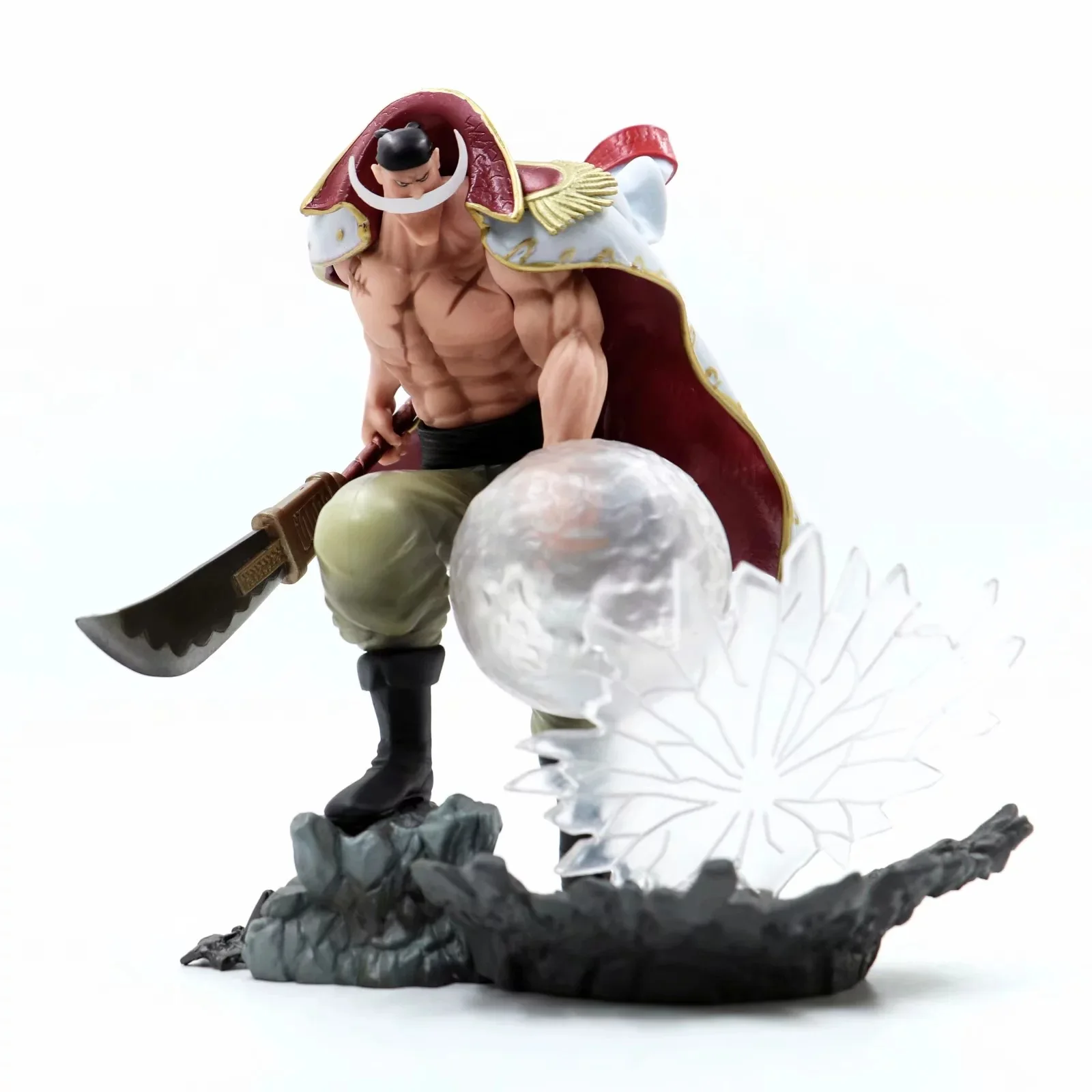 Anime One Piece Portrait of Pirates White Beard Pirates Edward Newgate Battle Ver. PVC Action Figure Collectible Model Toys Doll