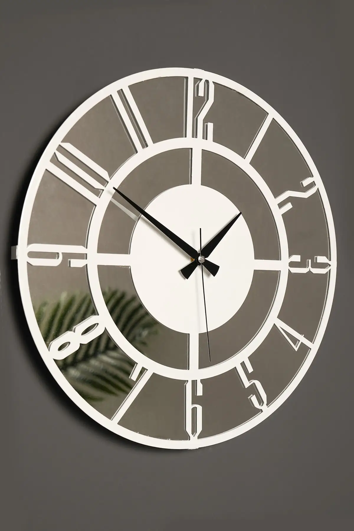 

Muyika bunom, белые зеркальные металлические настенные часы 41x41 см, бесшумные, зеркальные, бесшумные