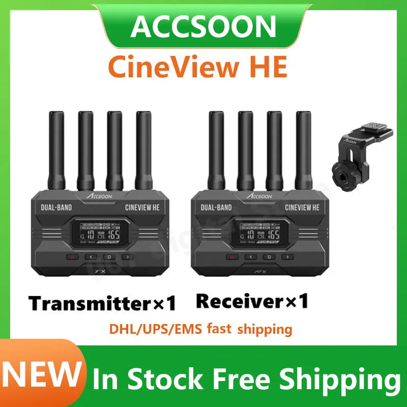 

Accsoon CineView HE SE Multi-Spectrum Wireless Video Transmission System Wireless Video Transmitter & Receiver Kit