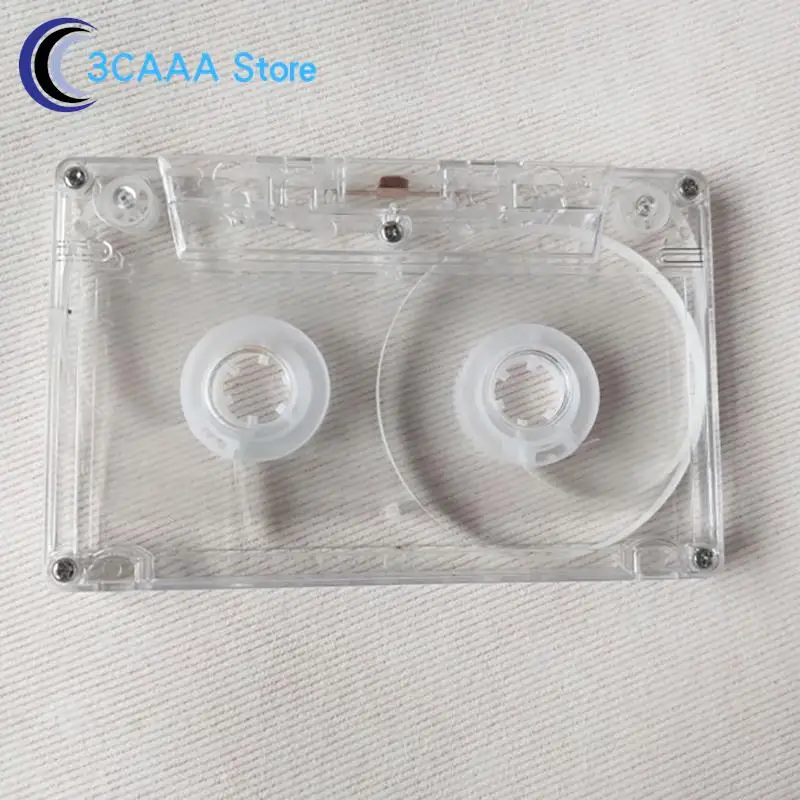 Color Transparent Audio Cassette Tape Shell Plastics Reel Cassette No Tape For DIY Cassette Repair Replacement Reel To Reel Tape