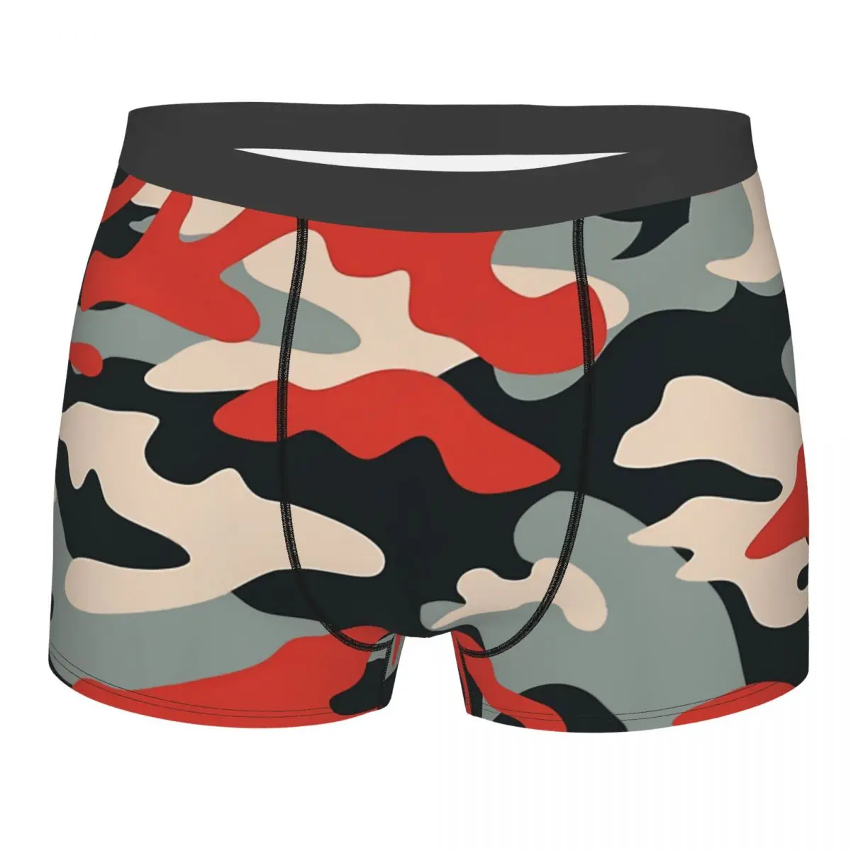 

Cool Colorful Men Boxer Briefs Camouflage Art Culture Highly Breathable Underwear High Quality Print Shorts Gift Idea