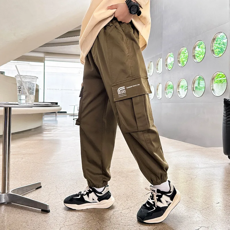 Брюки-карго Детские с большими карманами на Возраст 4-14 лет