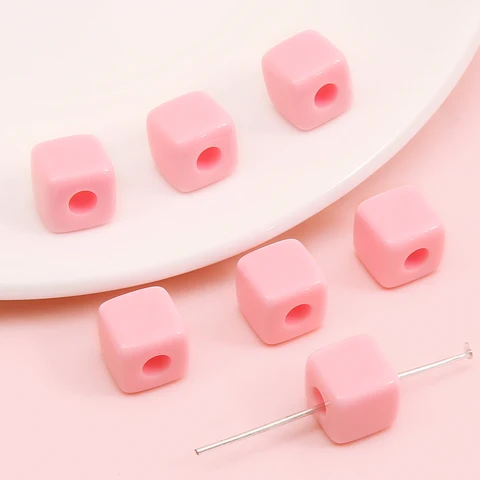 Акриловые квадратные бусины Beadia 25 шт., 10 мм