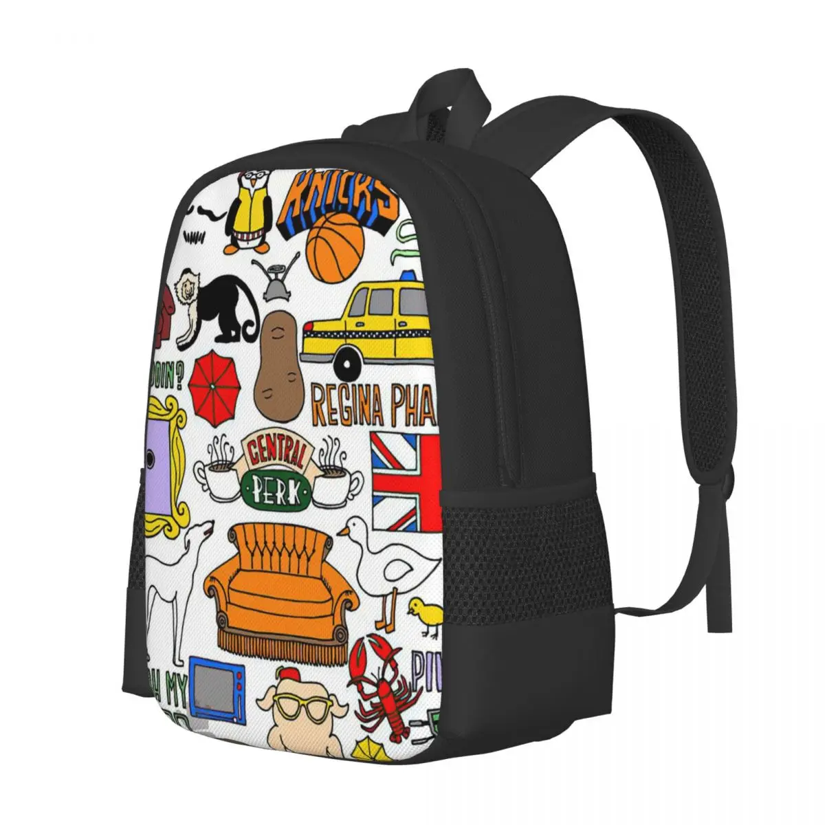 Friends Tv Show Backpack for Girls Boys Travel RucksackBackpacks for Teenage school bag