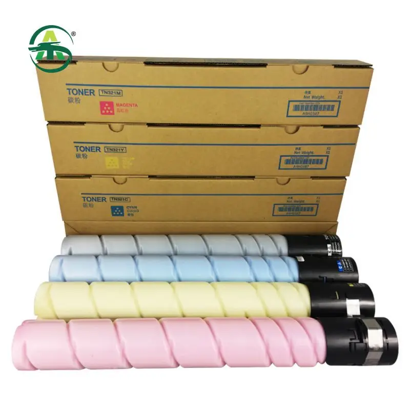 

TN220 Printer Toner Cartridge Compatible for Konica Minolta Bizhub C221 221S 281 7128 Printer Cartridges 1PC Bk200g CMY110g