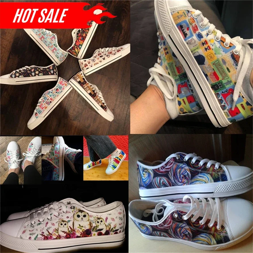 Doginthehole/женские низкие парусиновые туфли семейная женская обувь с 3D милым узором