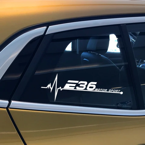 2 шт. наклейки на боковое окно автомобиля, виниловая наклейка, декор, внешние аксессуары для BMW E46 E60 E39 E92 E90 E36 E87 E30 E34 E61 E62 E93