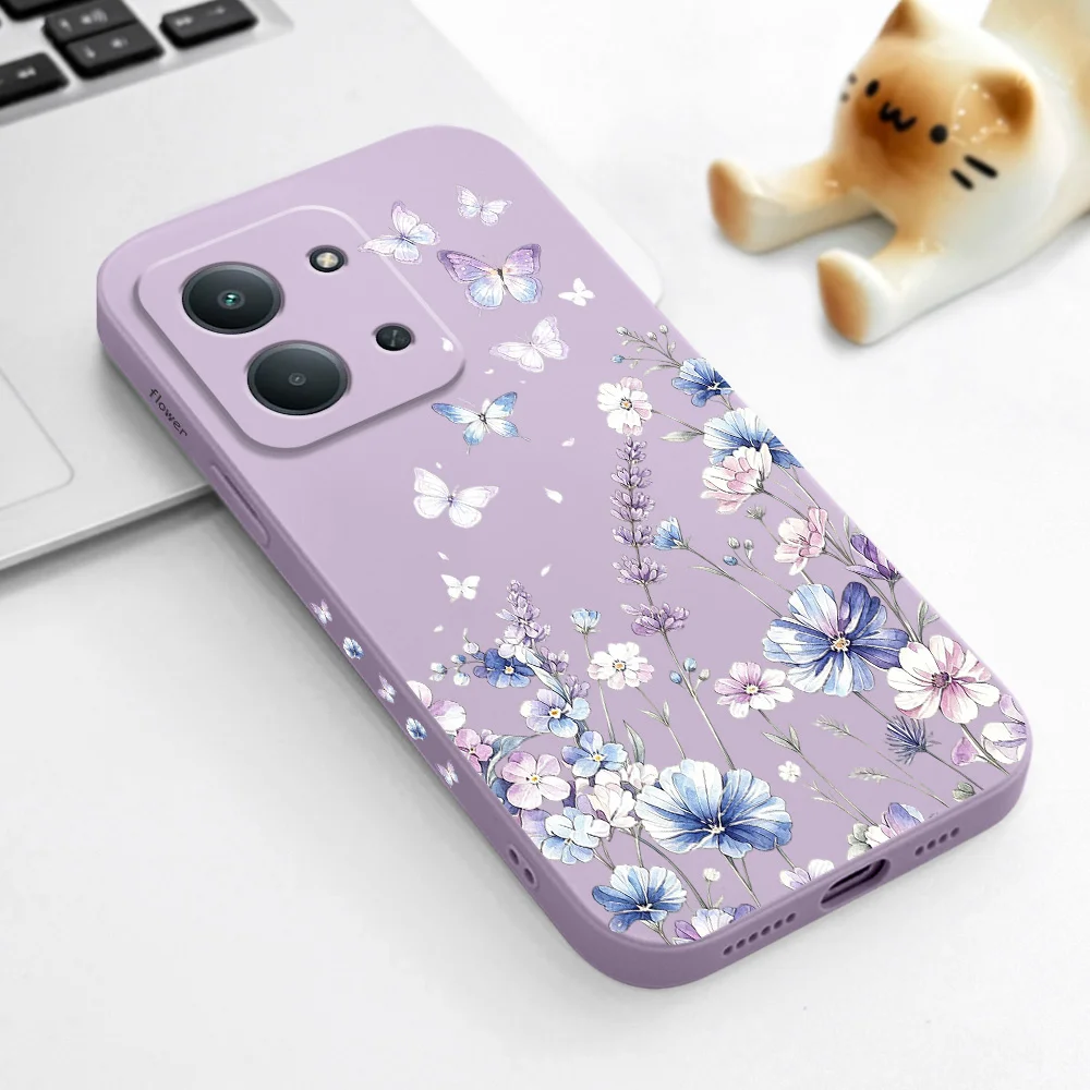Фото Чехол для телефона Lily Butterfly для Xiaomi Poco X8 M8 F8 X7 M7 F7 X6 M6 F6 X5 M5 F5 Pro Max Ultra 4G 5G, мягкий силиконовый чехол. №5