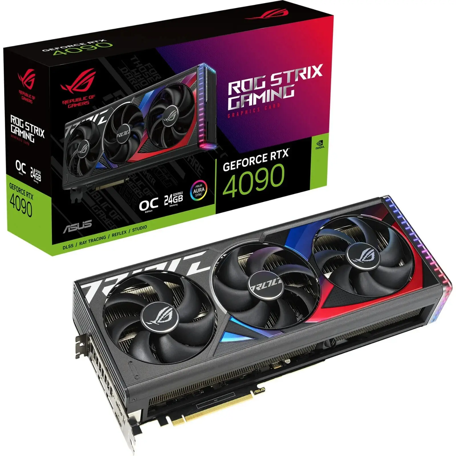 

Buy 2 get 1 free ASUS Vidia GeForce ROG STRIX RTX4090 GAMING OC Edition 24GB GDDR6X