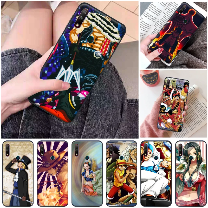 

Zoro Luffy Sanji Roronoa Phone Case For Huawei Honor 7X 8X 8C V20 20i Honor 30 Pro Lite Cases Matte Carcasa TPU Soft Coque