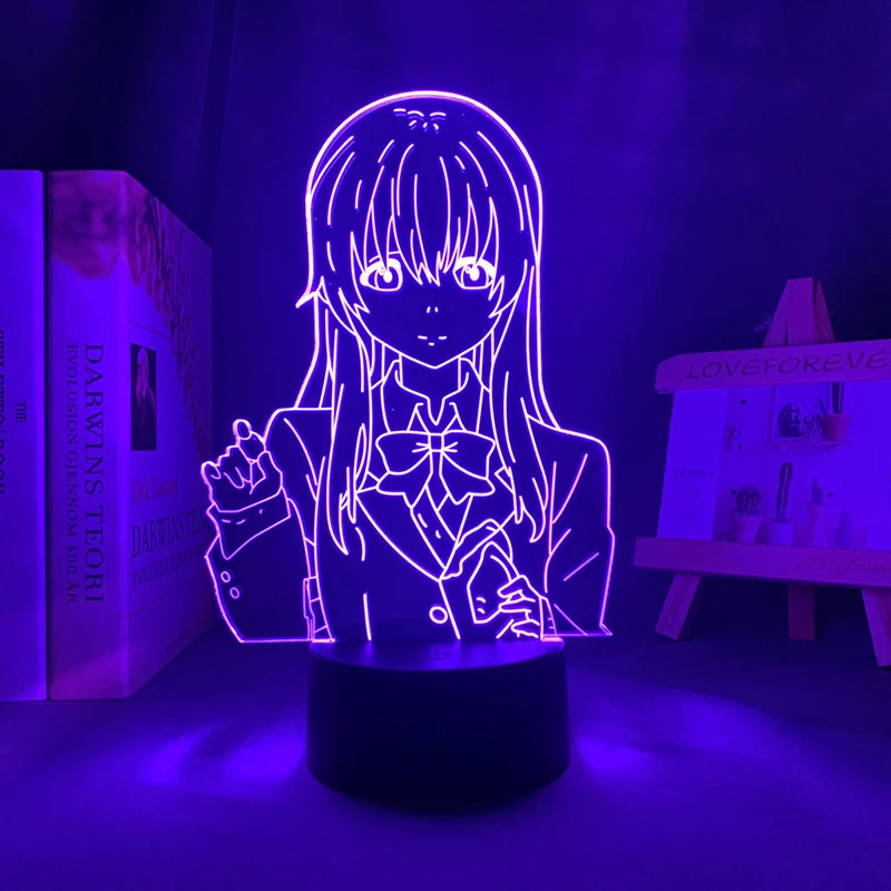 The Shape Of Voice Anime Figure 3d Led Lamp For Bedroom A Silent Voice Manga Lava Night Lights Children's Birthday Gifts