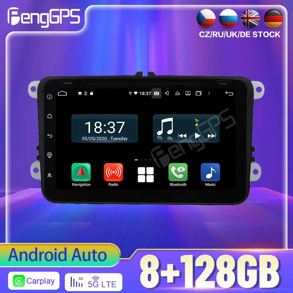 

128G AndroidAuto PX6 DSP For SKODA Octavia II 2005-2010 Car DVD GPS Navigation Auto Radio Stereo Multifunction Carplay HeadUnit
