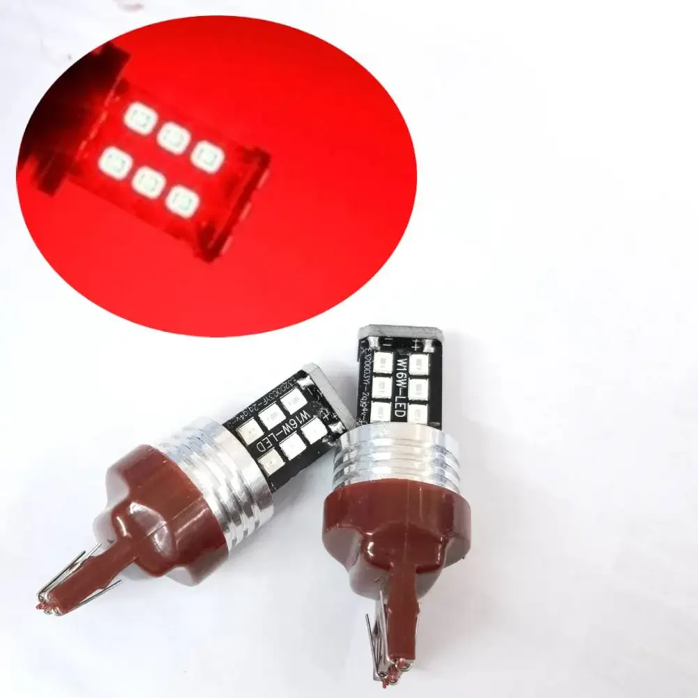 Алюминиевая Автомобильная красная розетка 7443 12 В T20 стоп Canbus качественная