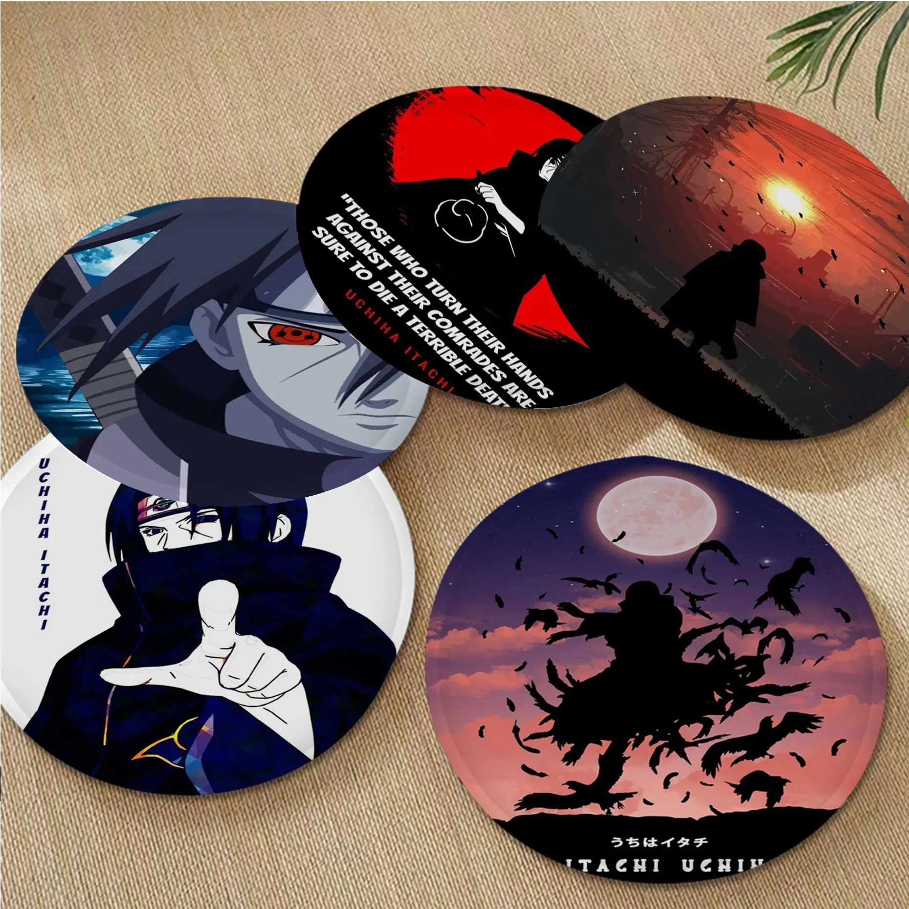 

BANDAI Japanese Anime Naruto Itachi Nordic Printing Chair Cushion Soft Office Car Seat Comfort Breathable 45x45cm Stool Seat Mat