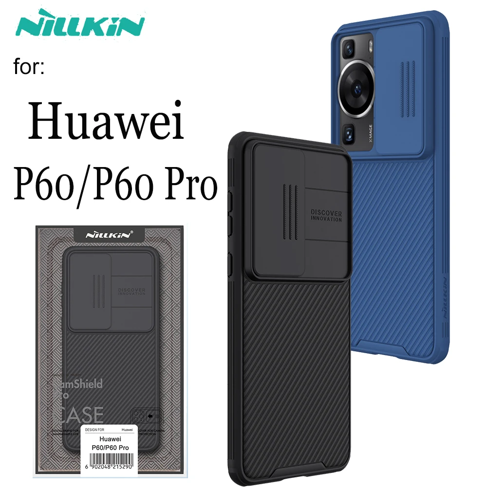 

Чехол для Huawei P60 Pro Nillkin Slide Camera, защита объектива, защита конфиденциальности, жесткий ударопрочный чехол из поликарбоната для Huawei P 60 Pro Capa