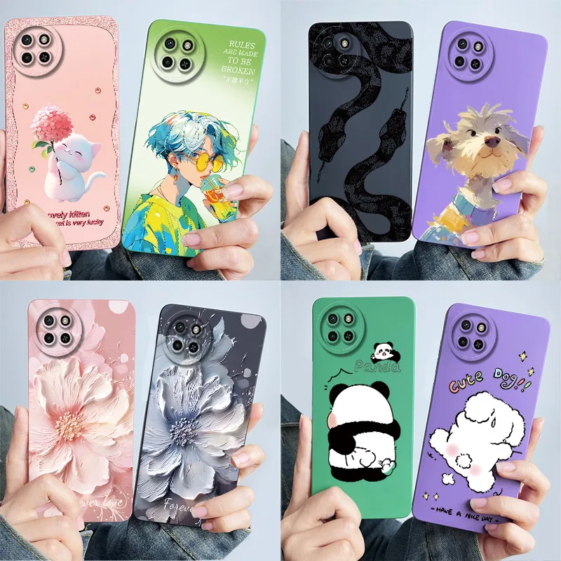 For Itel S23 Phone Case S665L Cover Soft Silicone Sweet Painted Shell Cartoon Funda Lovely Printed Protective Casing Coque
