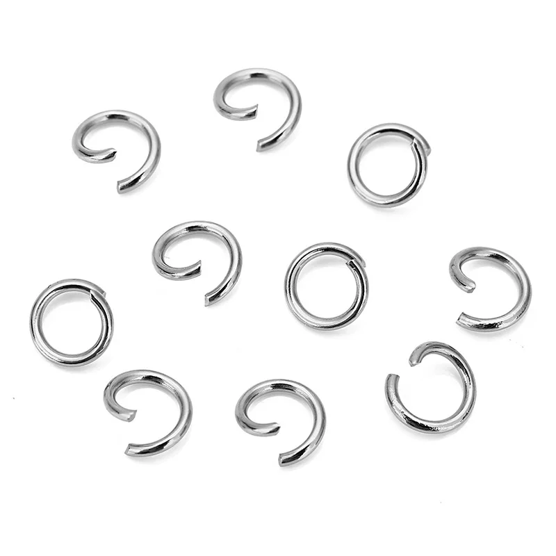 

50Pcs/Lot 1*7mm Open Split Jump Ring Connector For Diy Jewelry Making Findings Accessories Wholesale Supplies