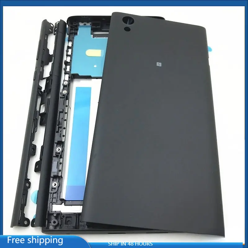 

Full Housing Case For Sony Xperia L1 G3311 G3312 G3313 Middle Front Frame Bezel Housing +Side Rail Stripe With Side Buttons